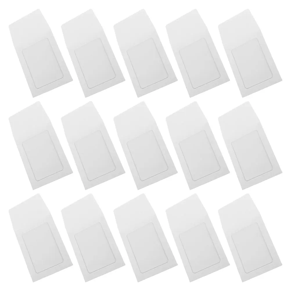 

15pcs Transparent Card Sleeves Displaying Photo Cards Covers Anti-Scratch Portable Game Card Holders Clear Paper Photo Covers