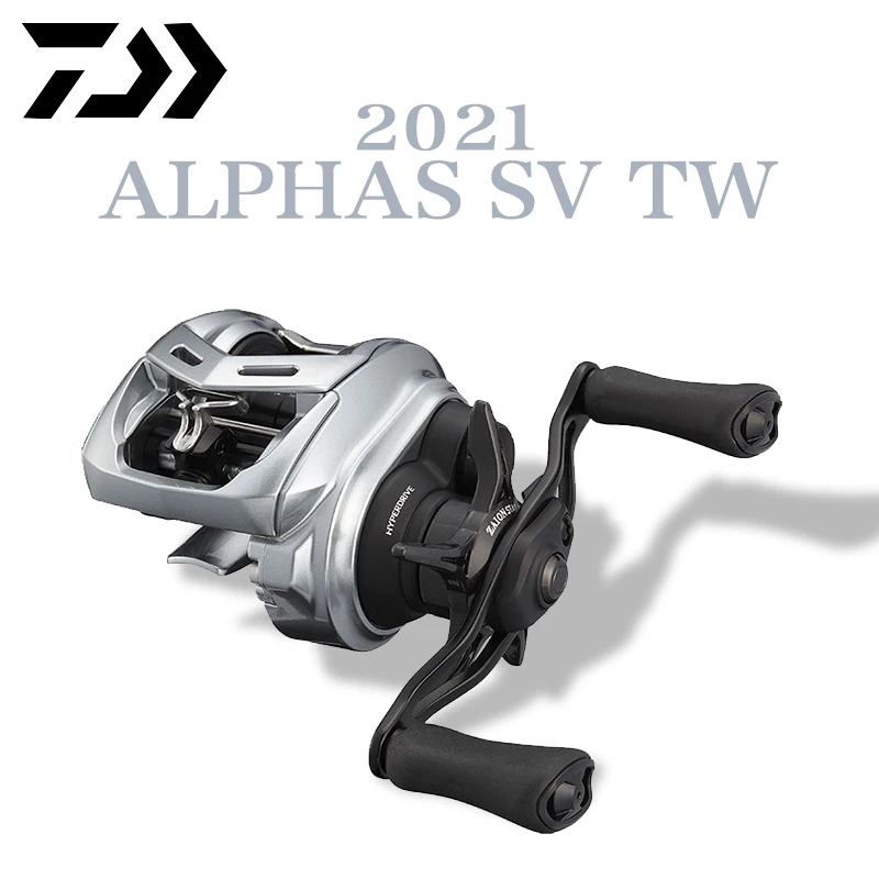 Daiwa ALPHAS SV TW 2021/2022 shallow spool Fishing Baitcasting Reel 7+1BB 175kg Max Drag 4.5kg Saltwater Fishing Reels