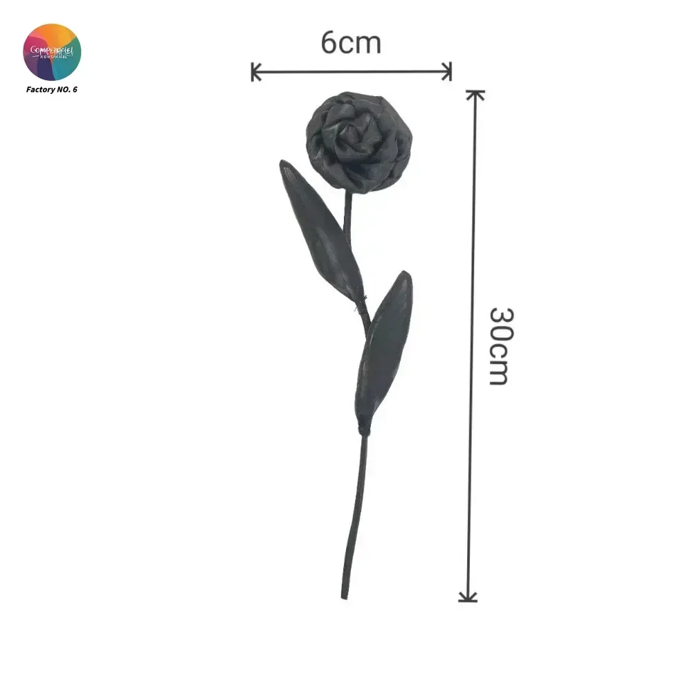Mesh Pleated Rose Simple Three-dimensional Fabric Flower DIY Plus Pin Brooch Clothes Bag Accessories Accessories