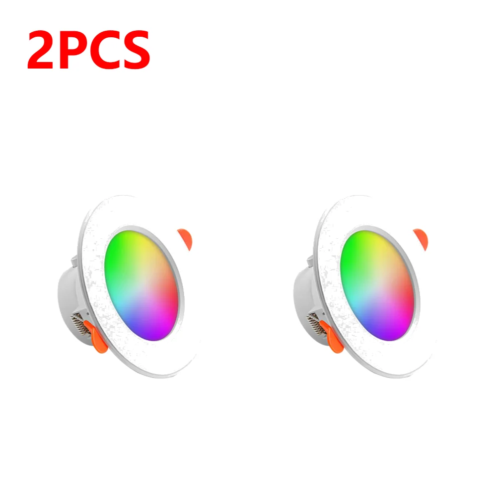 1-10 Stuks Led Downlight Dimbaar AC85-265V 10W Tuya Intelligente Graffiti Control Voice App Rgb Cw Full Color Spot Plafond Verzonken