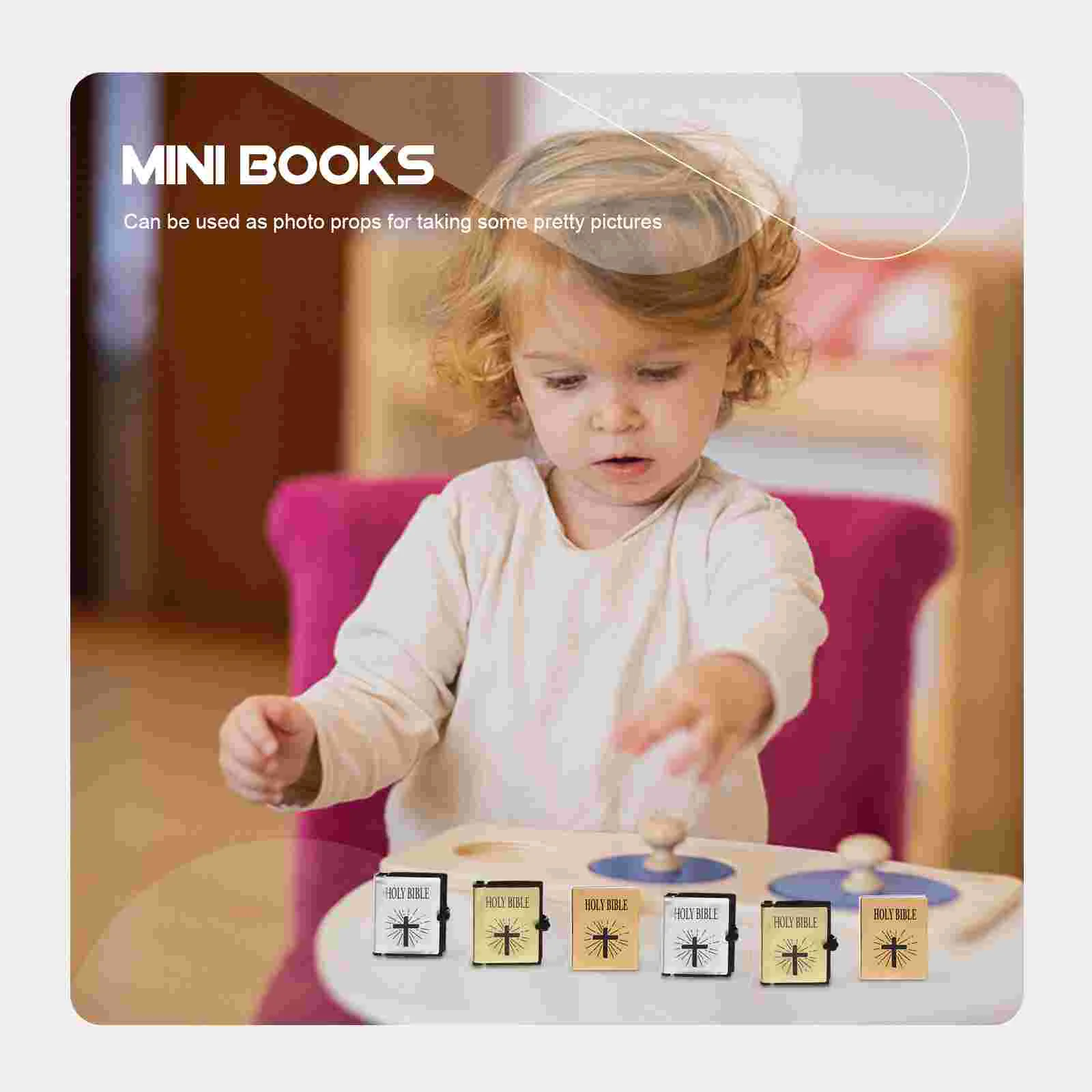 24 Pcs House Book Cases Micro Model Mini Craft Adornment Home Ornament Books Decor Child Decoration