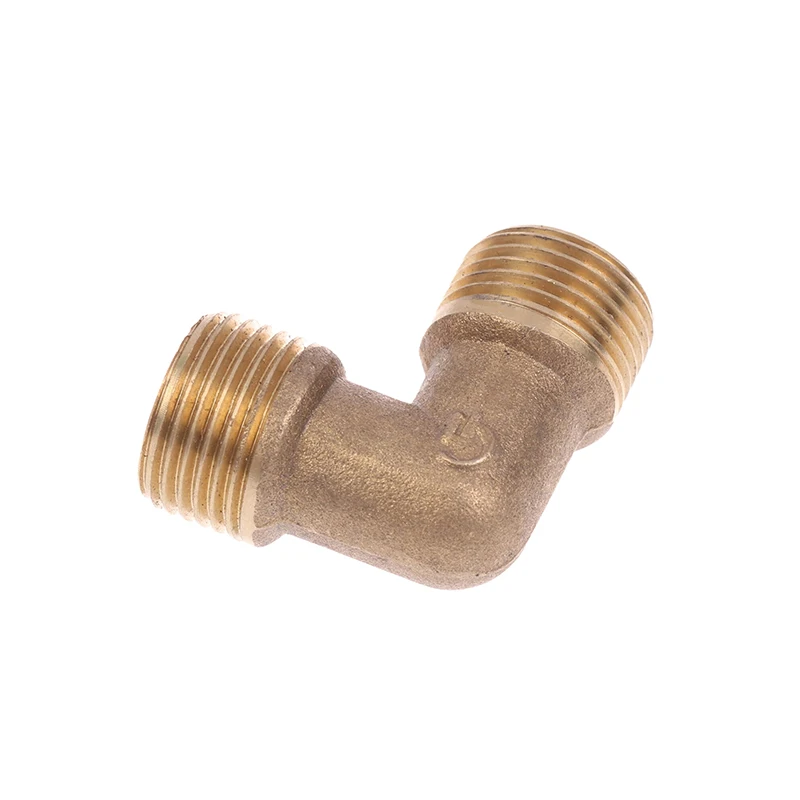 1pcs Air Compressor Fittings Brass Equal Male Elbow Connector Check Valve Elbow Coupler Air Tools Parts