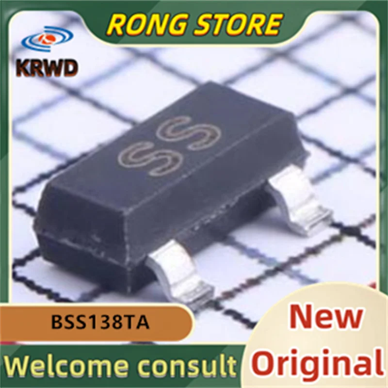 شريحة IC جديدة وأصلية SOT23 ، BSS138TA ، BSS138 ، BSS138 ، 50