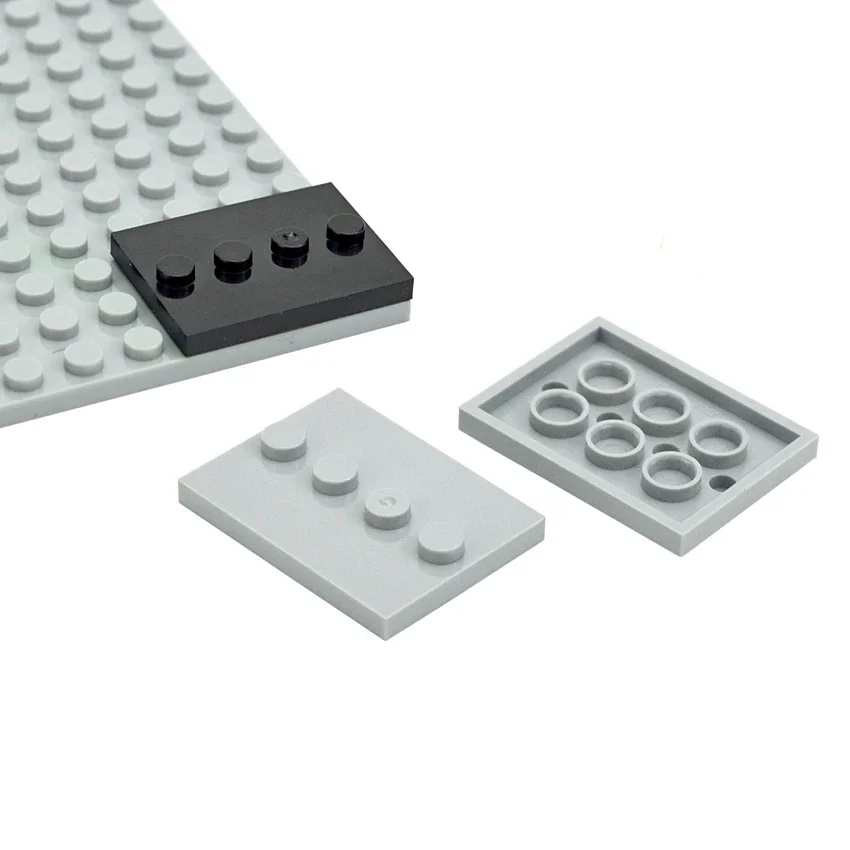 MOC Parts Building Blocks Technical Changeover Catch Assemble Particles Tile Modified 3x4 with 4 Studs DIY Bricks 88646 17836