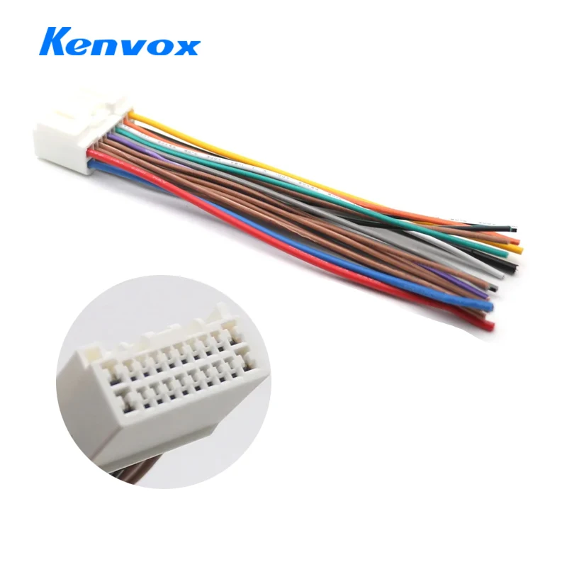 Car Audio Stereo CD Power Wiring Harness male Adapter For Wire Harness Cable Adapter Plug Connector for Mitsubishi Outlander