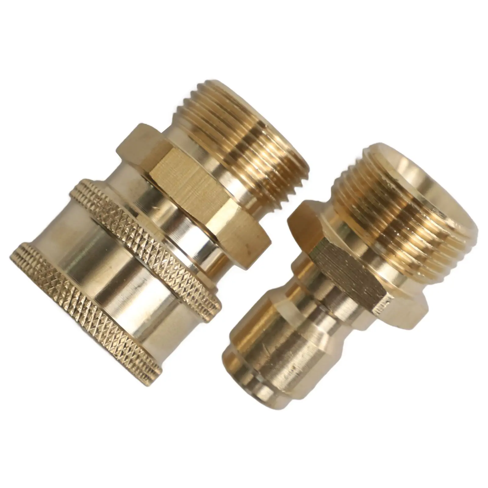 

Quick Connector Pressure Washer 3/8in Male To M22 Male All-copper Car Washing Machine Quick Release Quick-connect Joint