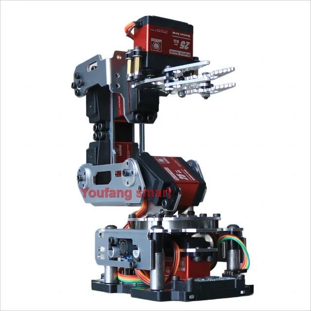 Ramię robota 6 DOF z zestawem chwytaka z zaciskiem pazurowym Kompatybilny serwomechanizm 20 kg dla robota Arduino Zestaw do samodzielnego montażu Android App Programowalne ramię robota