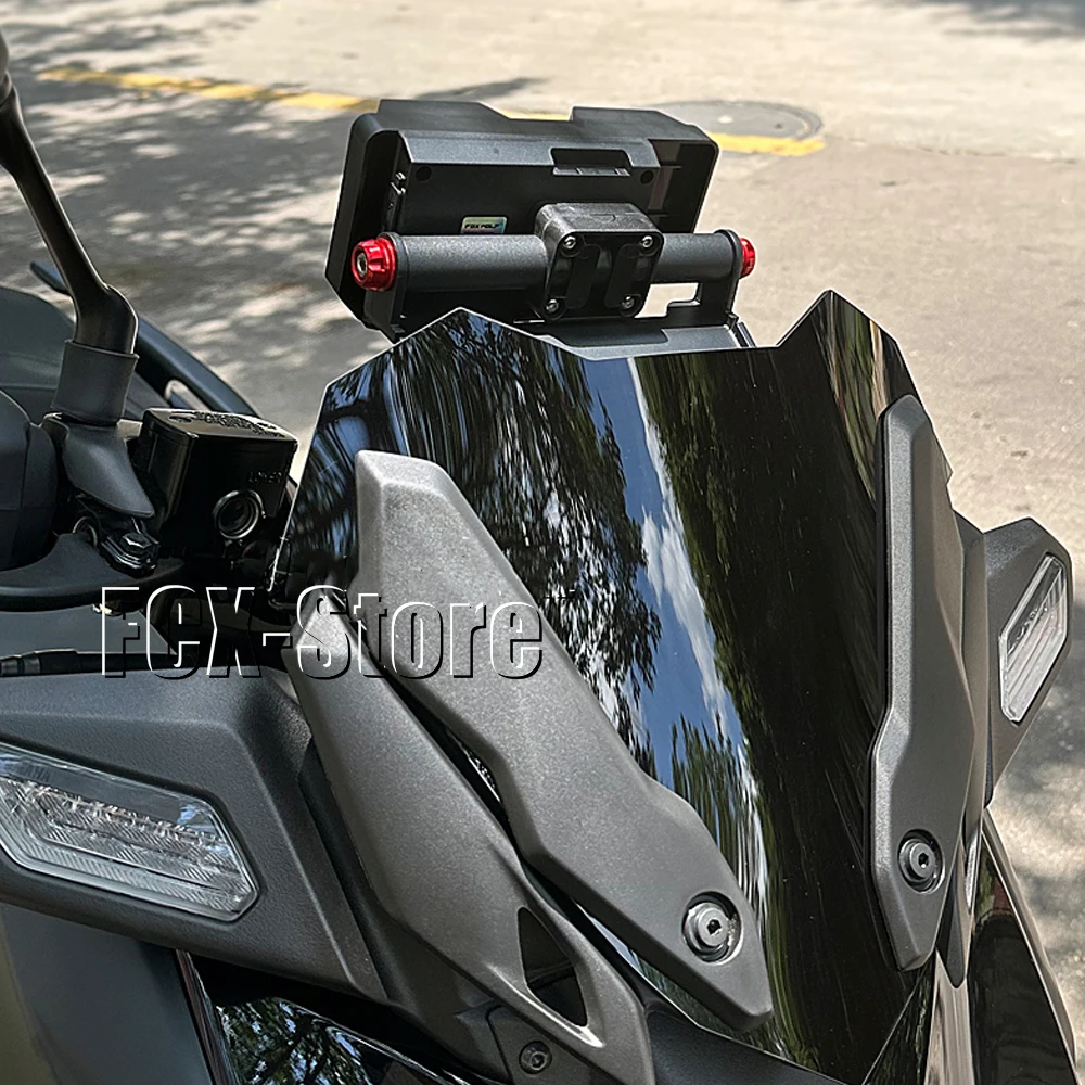 Motocycle Front Phone Holder 22MM Mobile Navigation GPS Bracket Stand Plate Support For Yamaha X-MAX 300 XMAX 300 XMAX300 2023