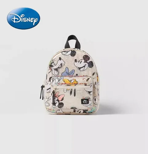 Imagen 2 del producto Mochila Disney para niñas con estampado de Mickey Mouse, almacenamiento de viaje para niñas, Mini mochila bonita de dibujos animados para niñas y bebés