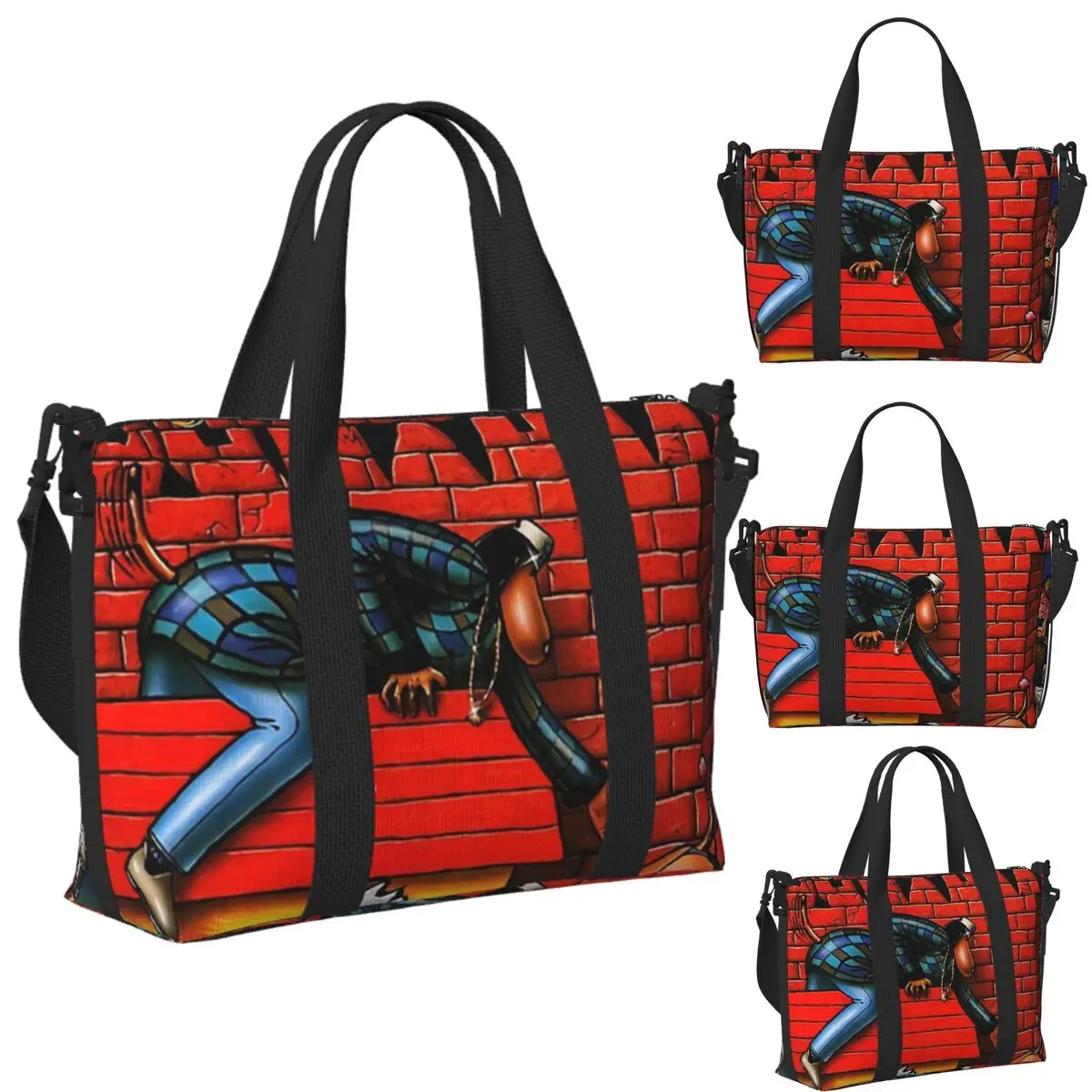 

Пользовательские Snoop Dogg Doggystyle (4) Пляжная дорожная сумка Большая вместительная сумка-тоут для спортзала Спортивная женская дорожная сумка для покупок