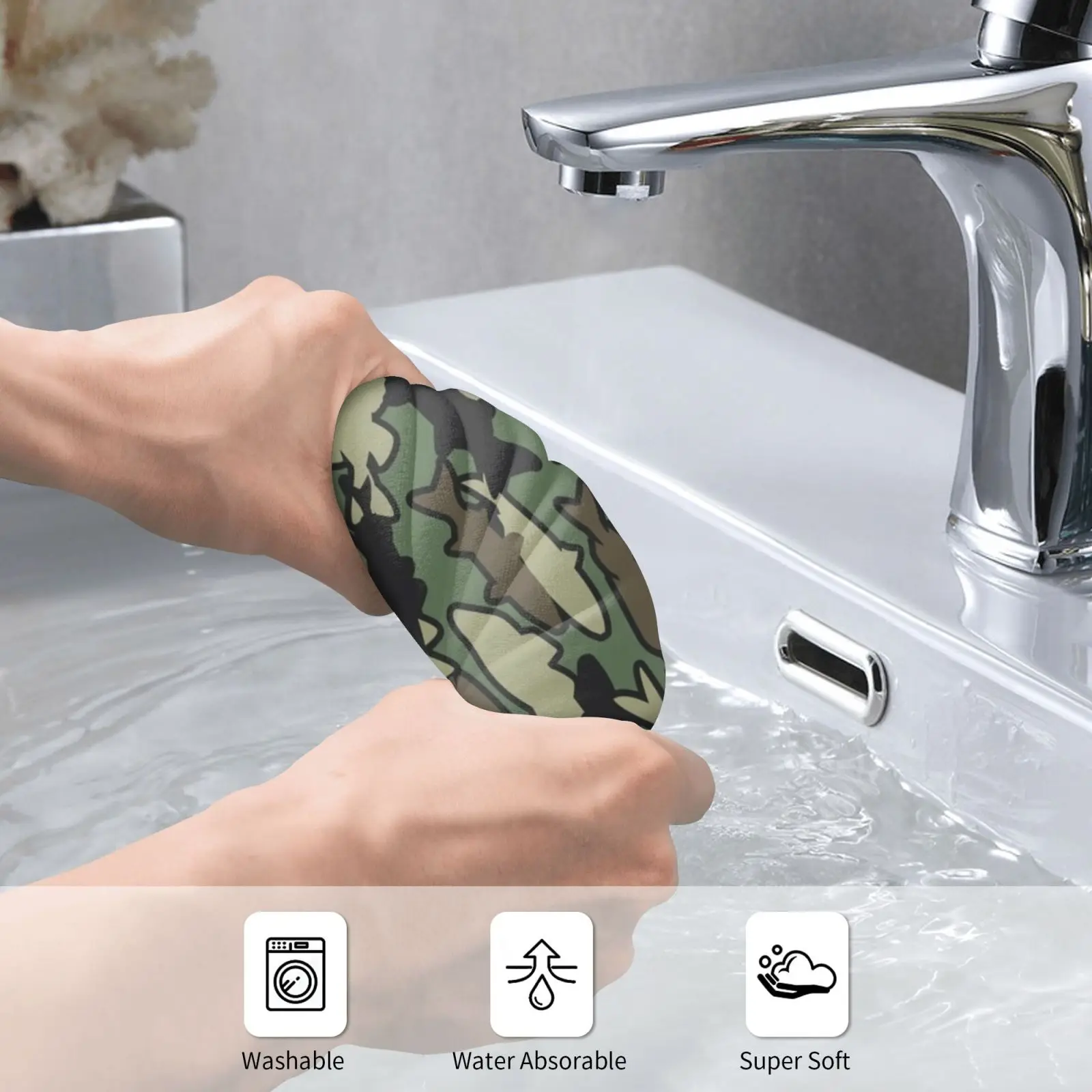 Fish Camo Jungle Custom Towel Bath Towel Fish Fishing Angling Angler Hunt Hunter Pattern Camo Camouflage