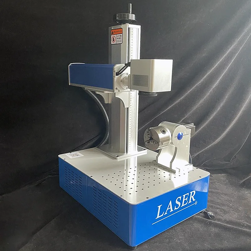 

Desktop Optical Fiber Optic Laser Marking MAX Raycus JPT 20W 30W 50W 100W Metal Engraving Milling Machine Support Rotation Axis