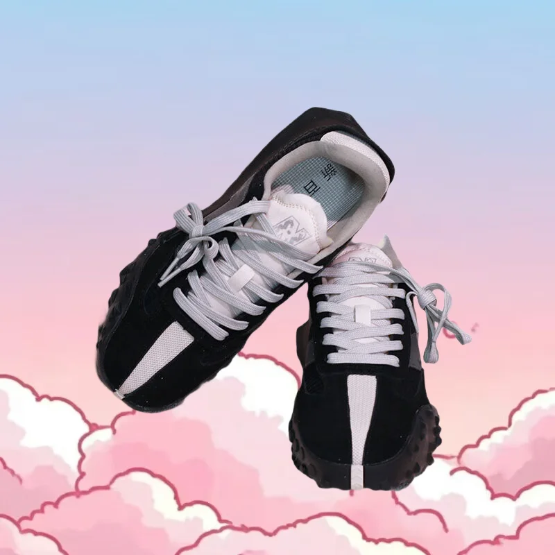 

Повседневная обувь в парном стиле, модные и универсальные кроссовки на шнуровке, дышащая и нескользящая прогулочная обувь на открытом воздухе