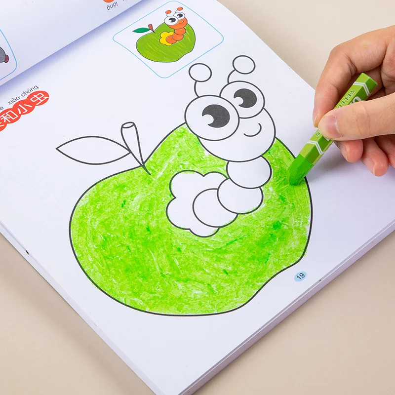 

95 Pages Diverse Content Kids' Coloring Book Vibrant Animal & Nature Designs Drawing Workbook