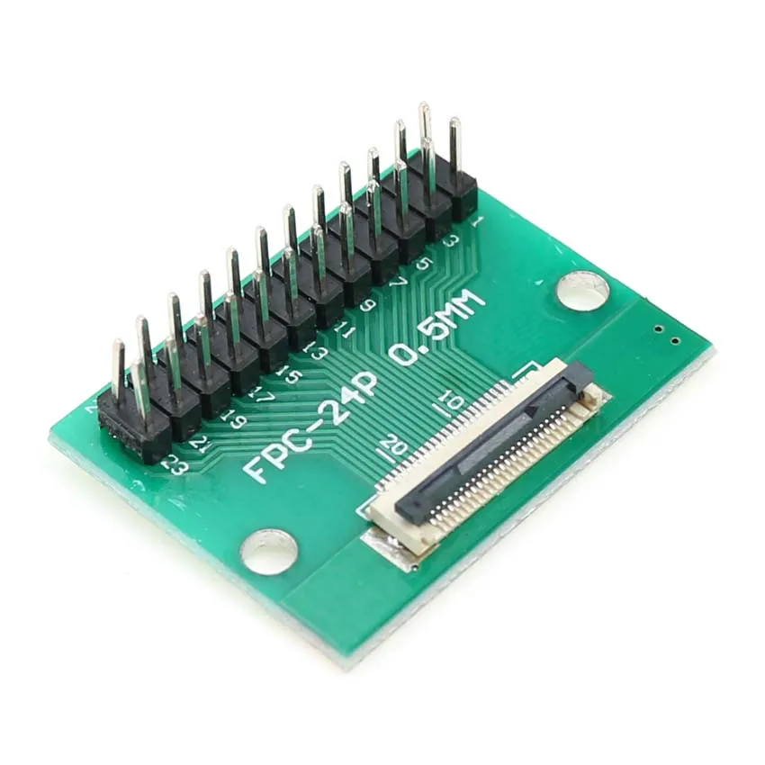 4P-80P 0,5 мм адаптер SMT с шагом от SMT до 2,54 мм, отверстие 1,00 дюйма, кабель FPC FFC Стандартный + стандартный штифт
