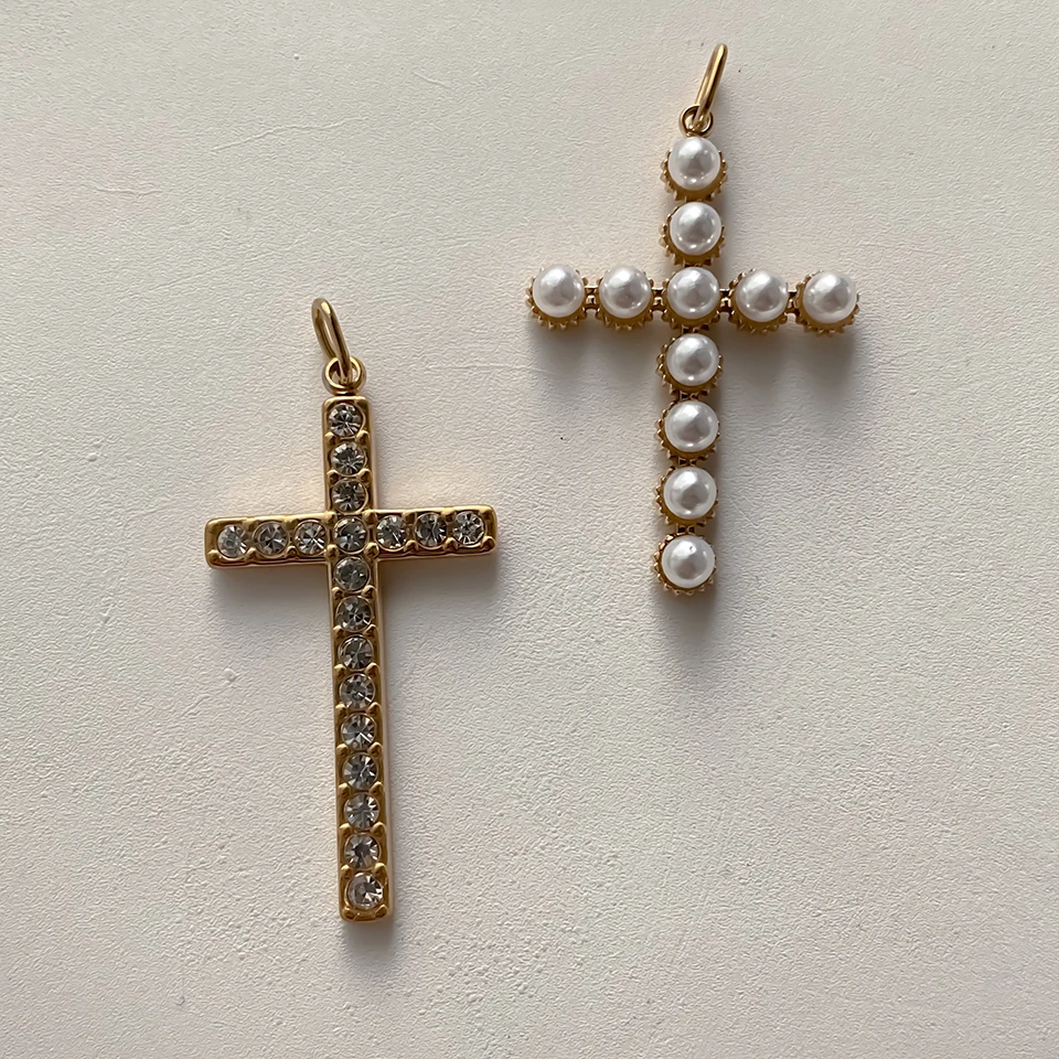 EMANCO Edelstahl Kreuzanhänger für Armband, Halskette, Schmuckzubehör, DIY Schmuckherstellung, 48 Stunden Versand – Detail 6