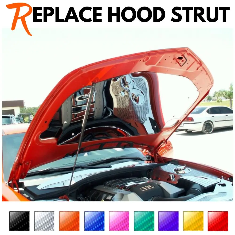 Hood Lift Supports Compatible with Chevrolet Camaro 5th Gen 2010-2015 Replacement Front Bonnet Struts Dampers Springs Shocks Arm