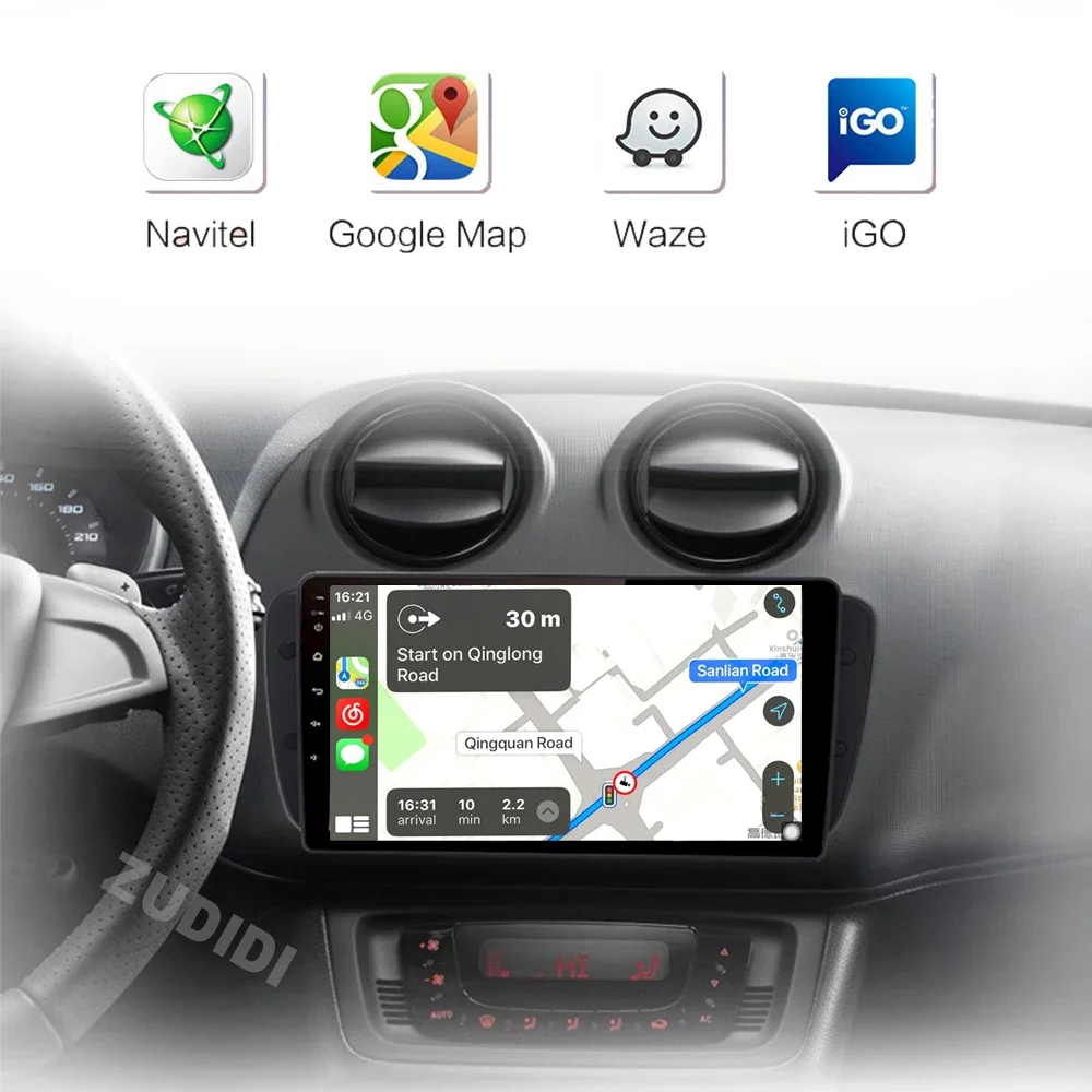 أندرويد 16 لمقعد إيبيزا 6J IV 4 2008 - 2015 2K QLED ستيريو راديو السيارة الوسائط المتعددة مشغل فيديو GPS AI صوت CarPlay رئيس وحدة #3