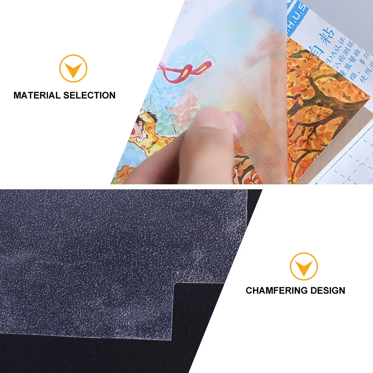 10Pcs Heavy Duty Clear Plastic Book Cover Transparent Protective Book Sleeve for Students Learning Materials Exercise Books