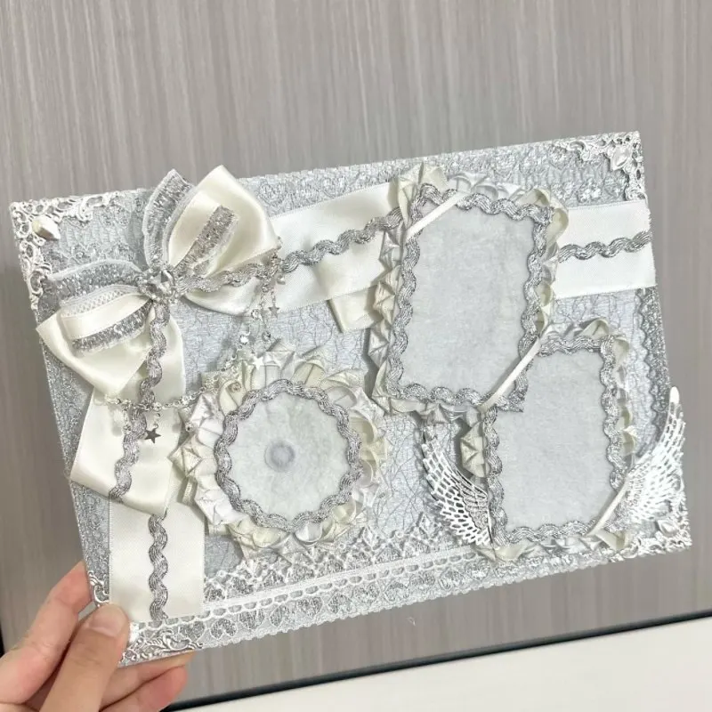 Hand Made Lolita Quadratic Element Card Holder Badge Display Board Ribbon Lace Insert Board Goods Display Organizer