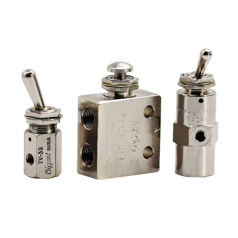 High Quality TAC Pneumatic Button Valve TAC-3V 3P 3S 4V 4P TAC2-31V 31P 41V 41P Mechanical Valve