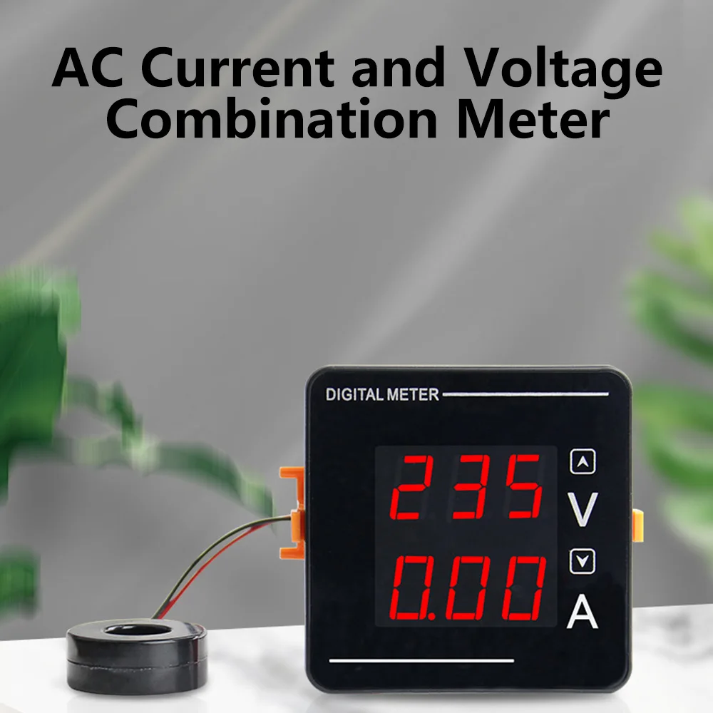 

AC50-500V Digital Voltmeter Ammeter Embedded Digital Voltmeter Ammeter Measuring Instruments