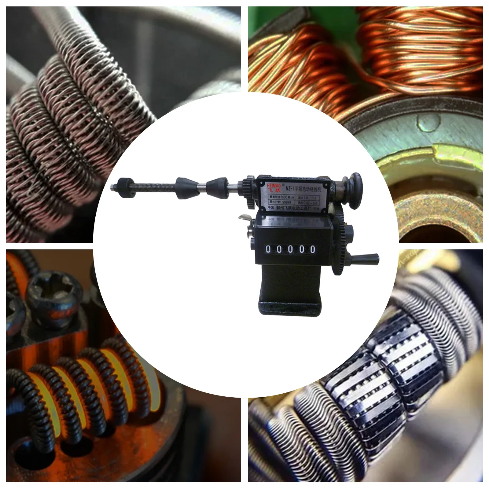 

Машина для намотки катушек с чугунным каркасом, диаметр проволоки 0,02-2,6 мм, максимальный диаметр для обработки проволоки 150 мм