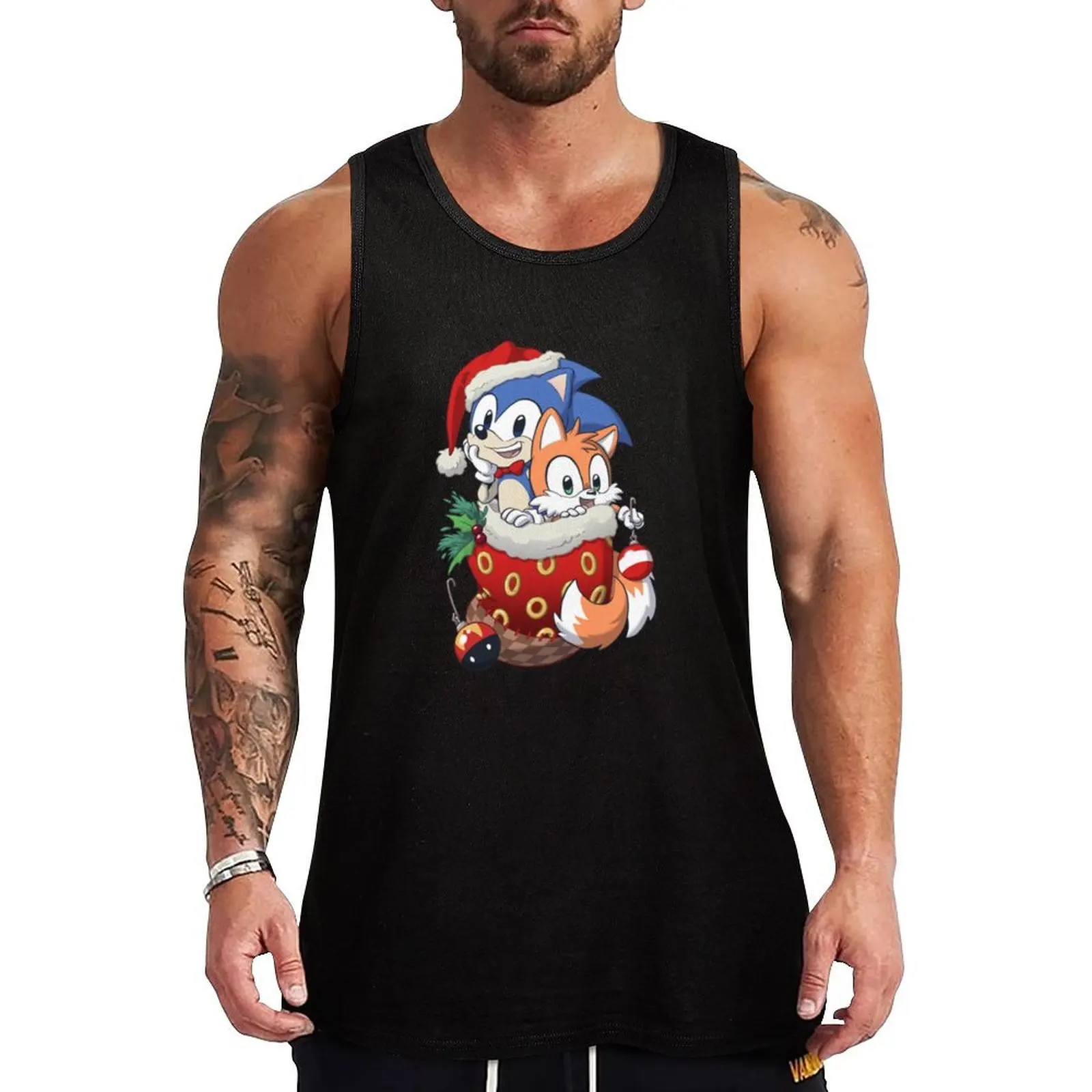 

Stocking Stuffer Tank Top T-shirt male Clothing Men's vest Japanese t-shirt