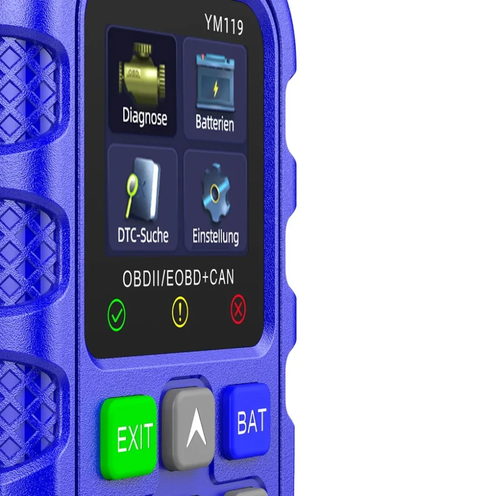 

YM119 OBD Автомобильный диагностический инструмент Автомобильная система проверки считывателя данных двигателя Сканер для проверки напряжения аккумулятора