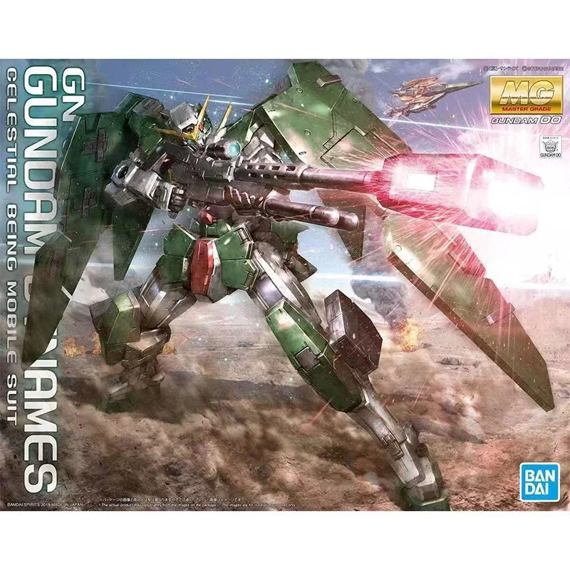 مجموعة نماذج Bandai MG 1/100 Gundam Dynames - لعبة تجميع مقاتلة الرسوم المتحركة للأطفال