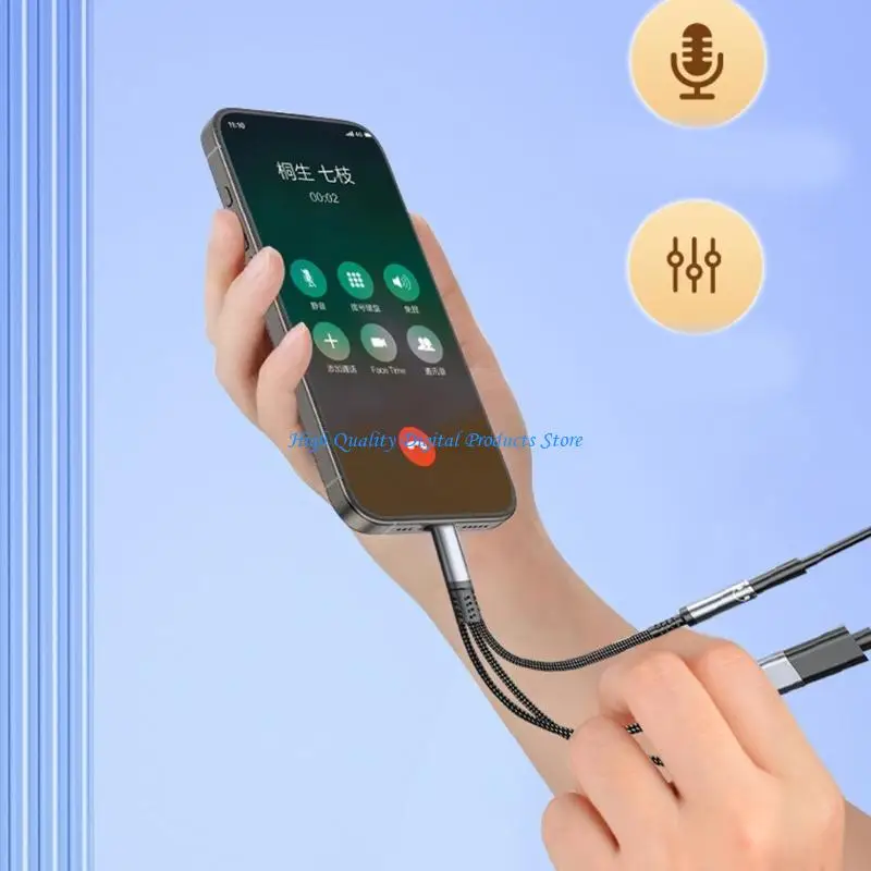 

U2JE Speed 60W Charging USB C Cable USB C to 3.5mm Headphone &Charging Adapter OTG /3.5mm /Type c Music Port Compatibility