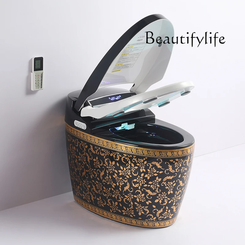 without water pressure limit deodorant automatic intelligent European style personalized creative black egg-shaped toilet