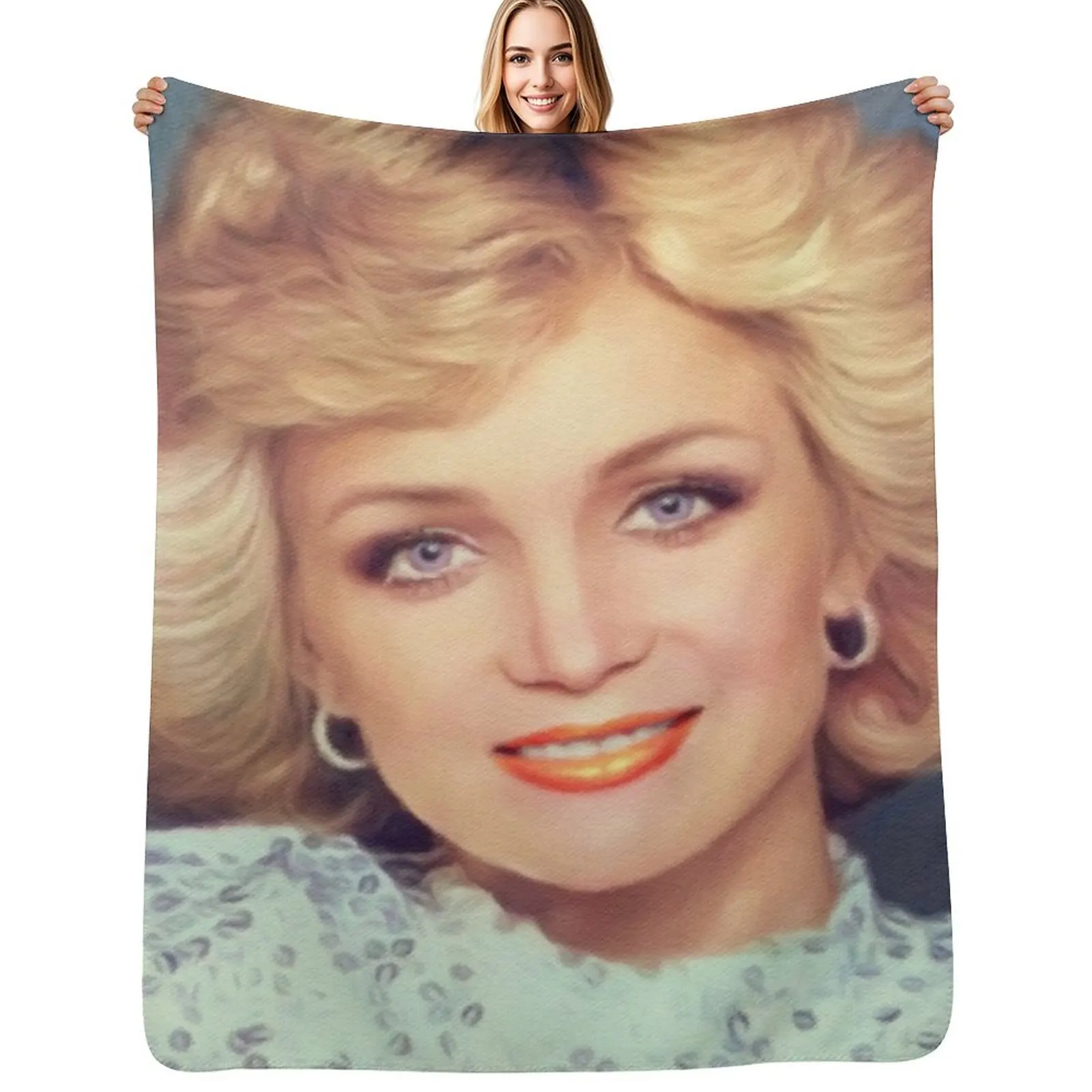 Barbara Mandrell, Music Legend Throw Blanket Warm Accent Blanket for Living Room Decoration