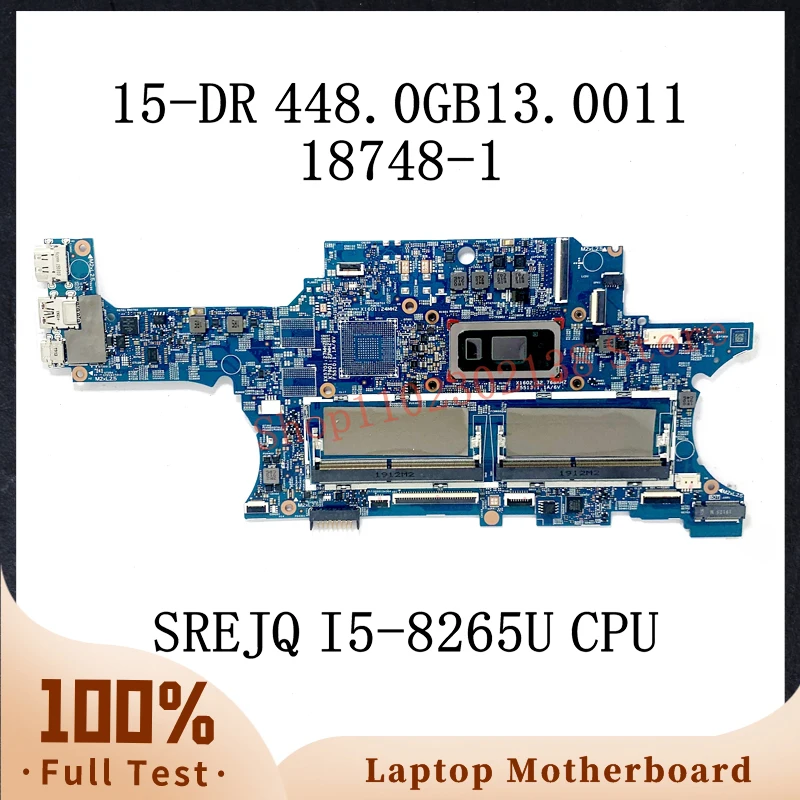 

448.0GB13.0011 With SREJQ I5-8265U CPU Mainboard For HP X360 Convertible 15-DR 15M-DR Laptop Motherboard 18748-1 100%Full Tested