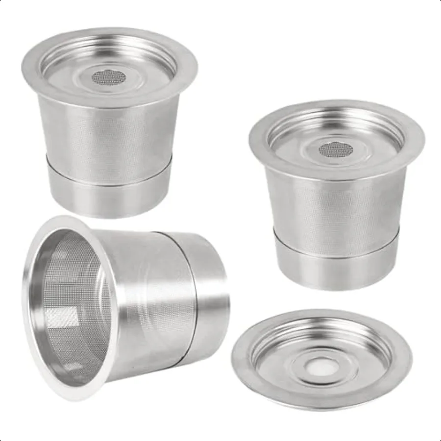 

3 Pack Reusable Stainl Steel K Cup Coffee Pods Filters for Ninja Coffee Maker Compatible with Ninja CFP101 PB041 PB051 Single S