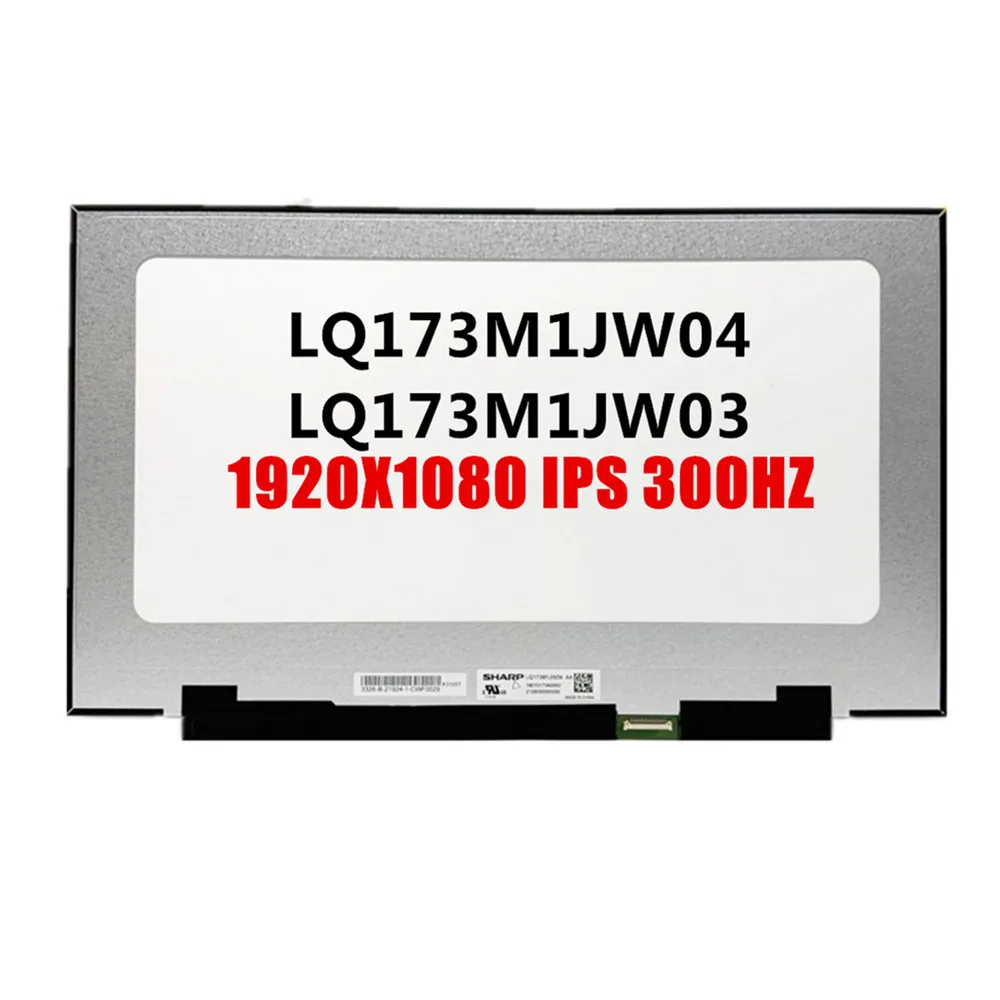 Imagem -02 - Tela Lcd para Asus Dell Lenovo Lq173m1jw03 Lq173m1jw04 173 Polegadas 1920x1080 Ips Fhd 40 Pinos 300hz