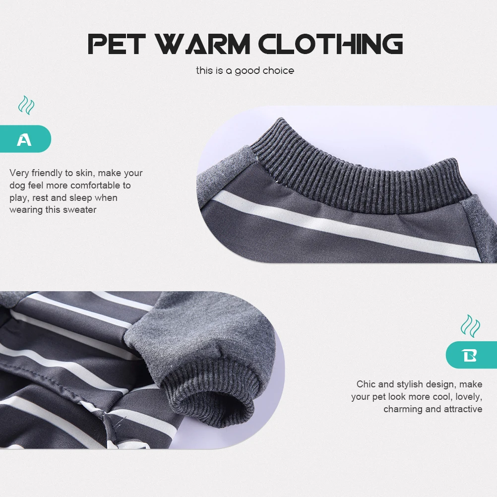 

Pet Winter Clothes Puppy Pajamas Small Dogs Comfortable Apparel Shirt Accessories Dog Sweater Stylish Design Warm