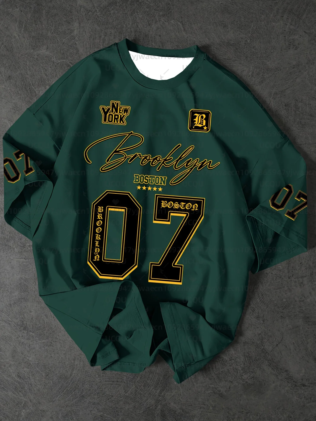Men's Sports Jersey Brooklyn 07 Print Short Sleeve T-Shirt Summer Graphic Tee Jerseys Plus Size Women's Sport T-Shirt Tops image 6