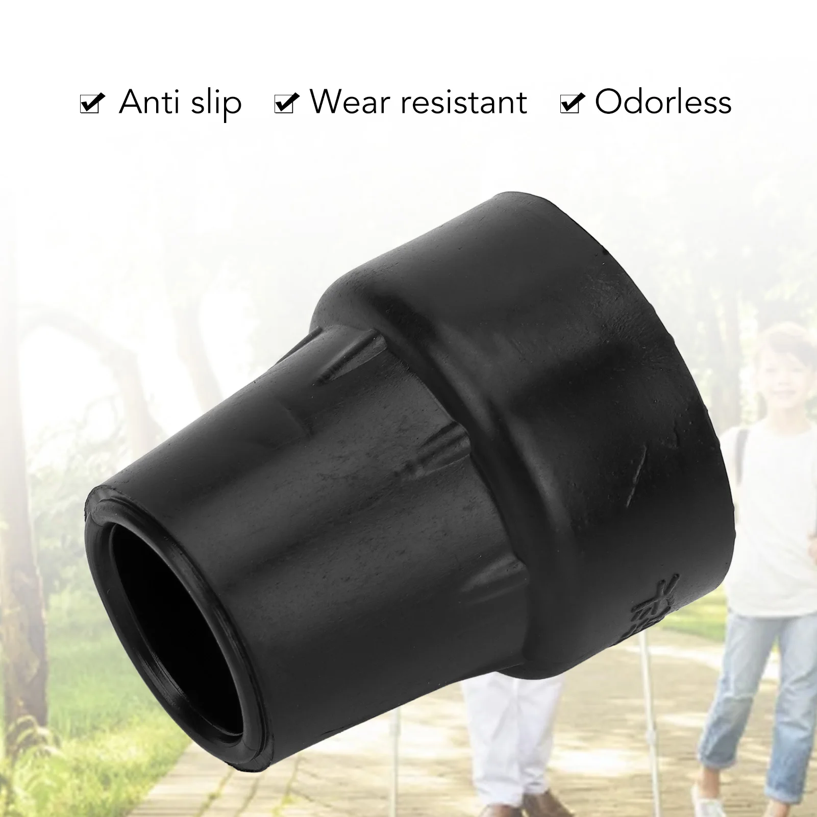 Cane Tip Crutch Tip Rubber 19mm Inner Diameter Slip Resistance  Heavy Duty Walking Cane Tip Rubber Cane Tip
