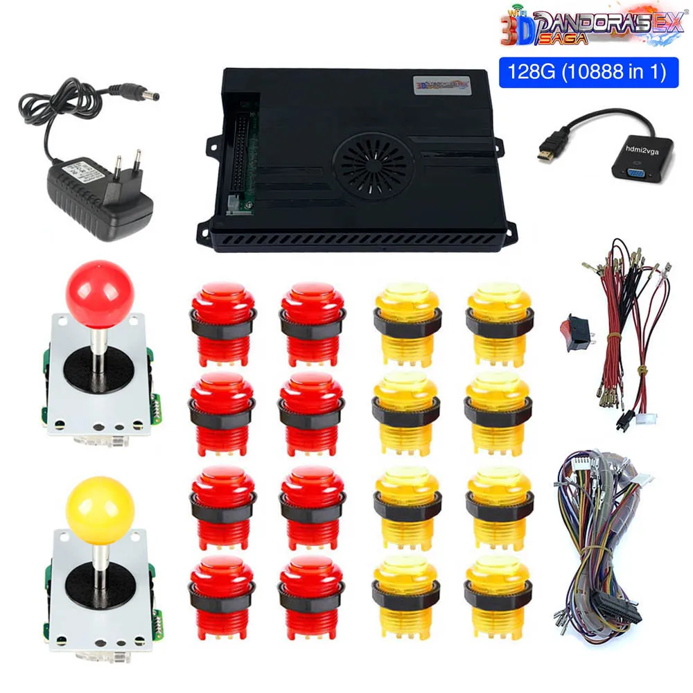 その他 3D Pandora's SAGA EX WIFI 128G 10888in1 128GB 3D Pandora Saga Box EX2 10888 in 1 DIY Kit Arcade Game
