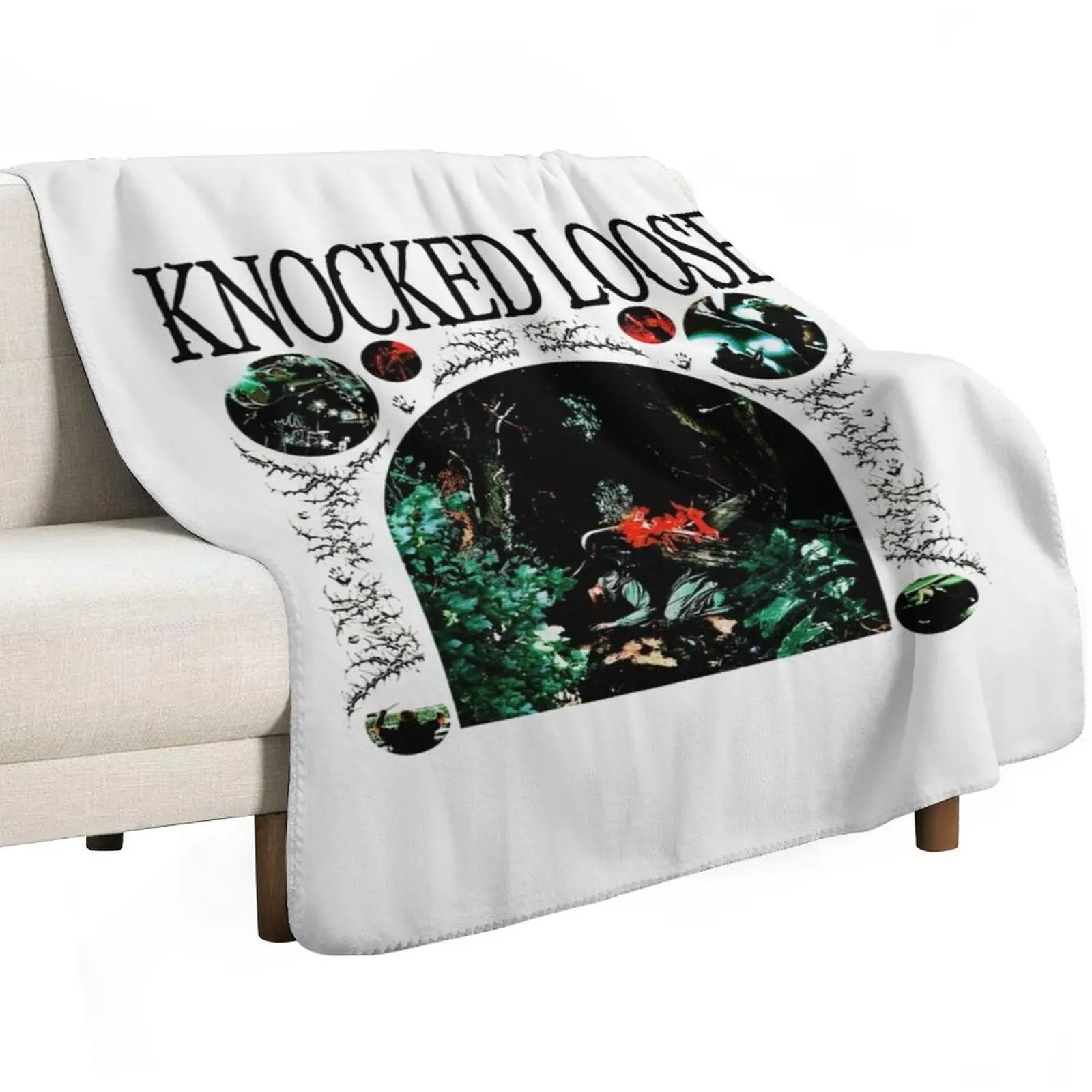 Knocked Loose Art Throw Blanket Luxury Designer Flannels Bed Vintage Giant Sofa Luxury Blankets