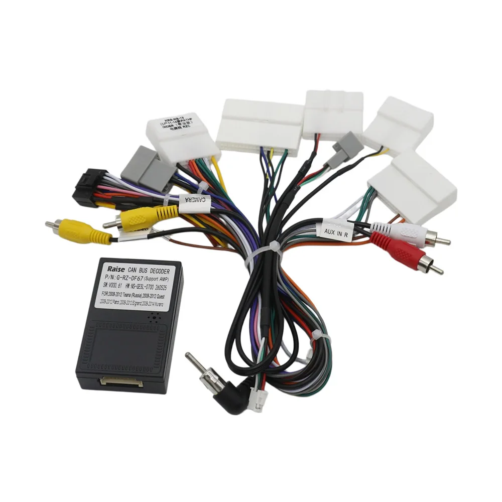 16 PIN Car Radio Power Cable Adapter With Canbus Box For Nissan Pathfinder 2008-2012 Stereo Audio Wiring Harness