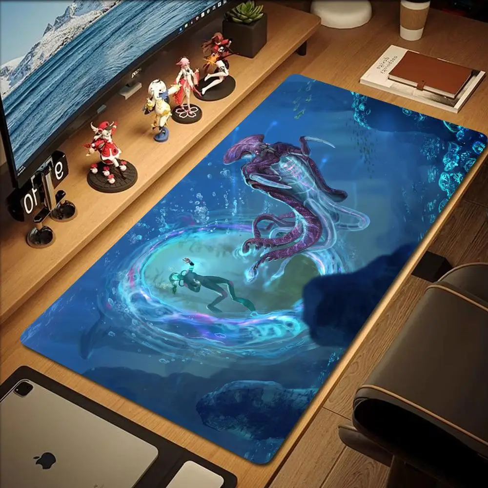 

subnautica 2 Mouse Pad Gaming Mousepad Pc Accessories Keyboard Mat Desk Protector Mats Anime Mouse Pads