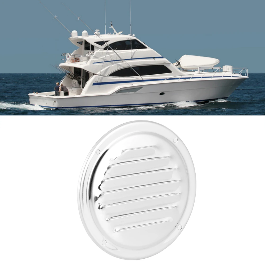 Louver Vent Grille Louver Vent Marine Grade Stainless Steel Round Air Vent Louver Vent Grille Louvered Ventilator Grill Cover