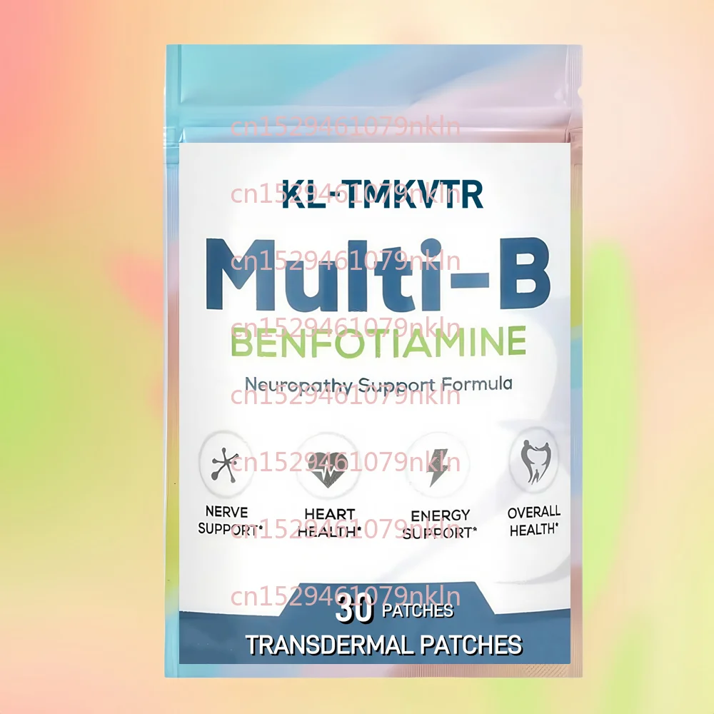 30 Patches Benfotiamine Transdermal Patches Enhanced Absorption Supports Overall Health Increased Bioavailability