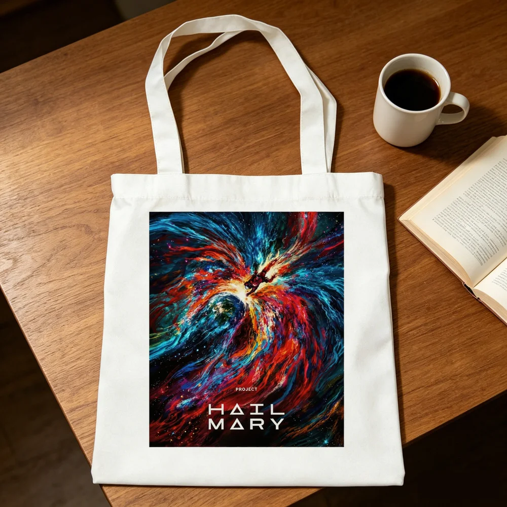 Project Hail Mary tote bag shopper reusable einkaufstasche shopping canvas  woman