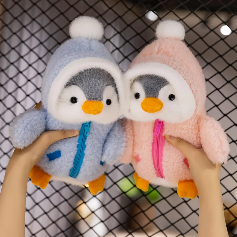 Cartoon Clothing Animal Series Penguin Lamb Soft Toys Baby Comforting Figurine Christmas Halloween Gifts for Baby Home Decor view 4