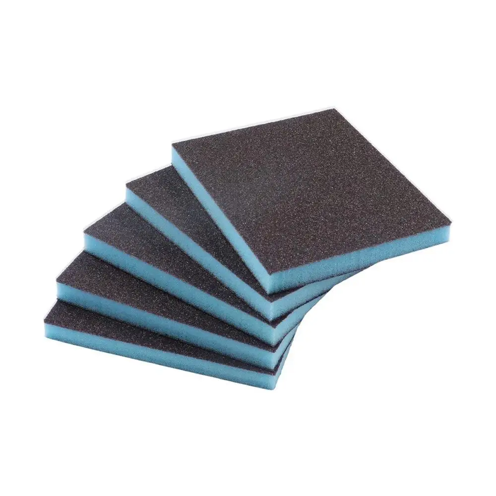 5 pezzi riutilizzabili spugna abrasiva per lucidatura spugna per lucidatura carta vetrata spugna abrasiva lavabile lucidatura del legno del metallo