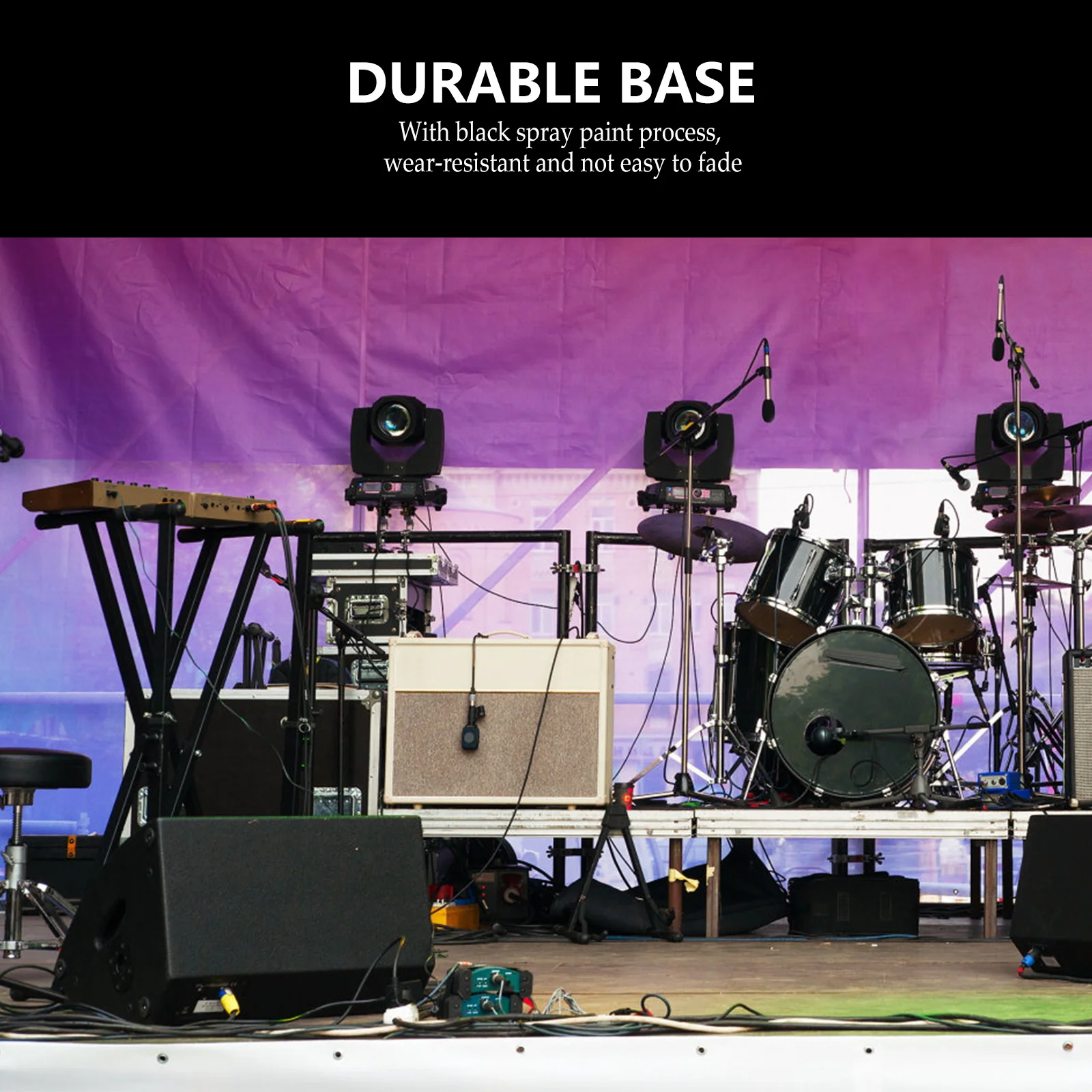 قابل للتعديل المتكلم حامل جبل قاعدة معدنية ل PA DJ المتكلم 108x60 مللي متر القطب خزانة قبعة قوس دعامة حامل #2