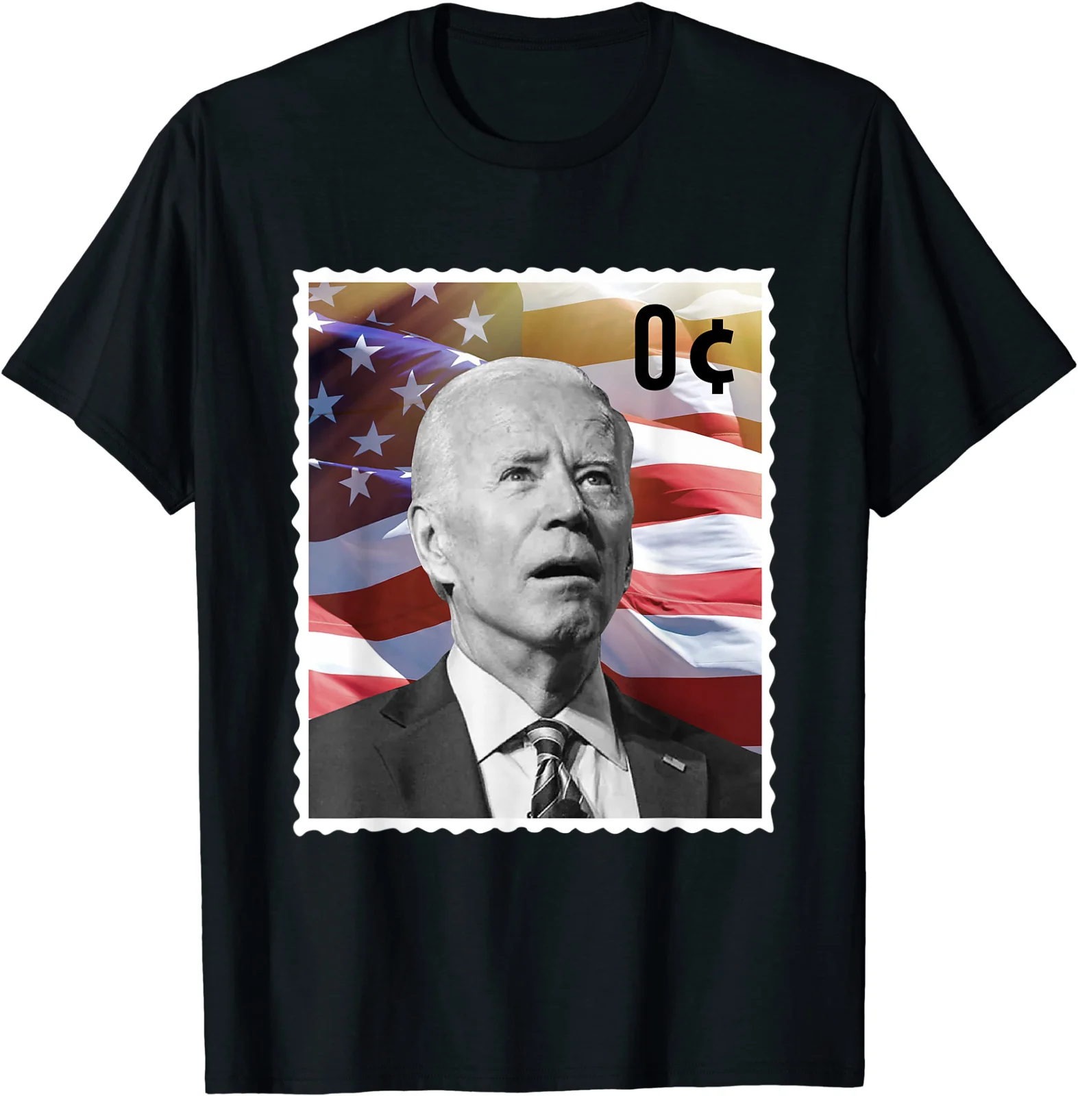 Biden Zero Cents Stamp Zero President Biden No Cents T-Shirt Biden Zero Cents Stamp Zero President Biden No Cents T-Shirt S-5XL